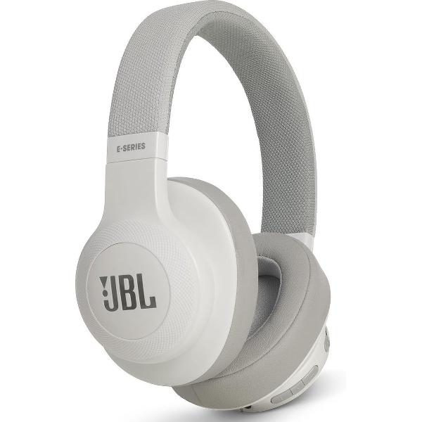JBL E55BT - Draadloze over-ear koptelefoon - Wit