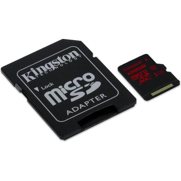 Kingston Micro SDXC UHS-I U3 90R/80W 128GB 128GB Micro SDXC UHS-I Class 10