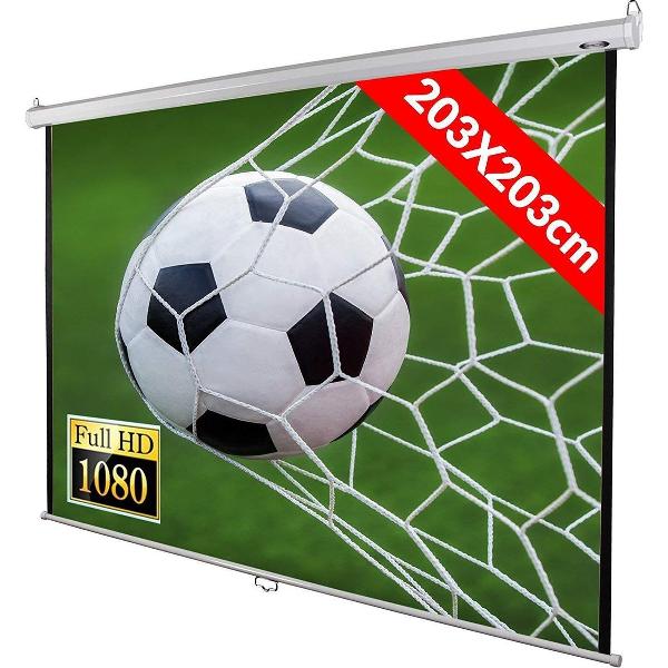 Beamerscherm - uitrekbaar - 113 inch/289 cm