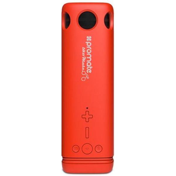 Promate Bikermate - Powerbank + Bluetooth Luidspreker + LED Lamp (Rood)