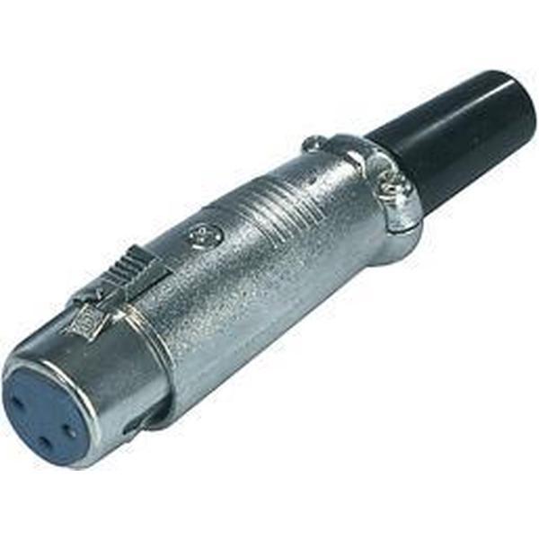 Valueline XLR-3FCL Connector Xlr 3-pin Female Metaal Zilver