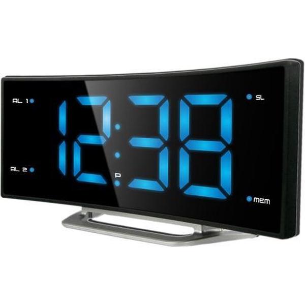 FM radio wekker met 2 alarmen - Technoline WT 460 wekker - Zwart