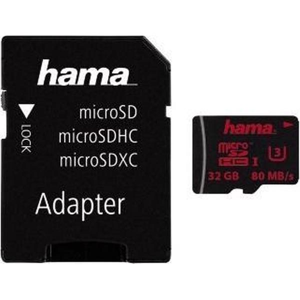 Hama 00123978 flashgeheugen 32 GB MicroSDHC Klasse 3 UHS