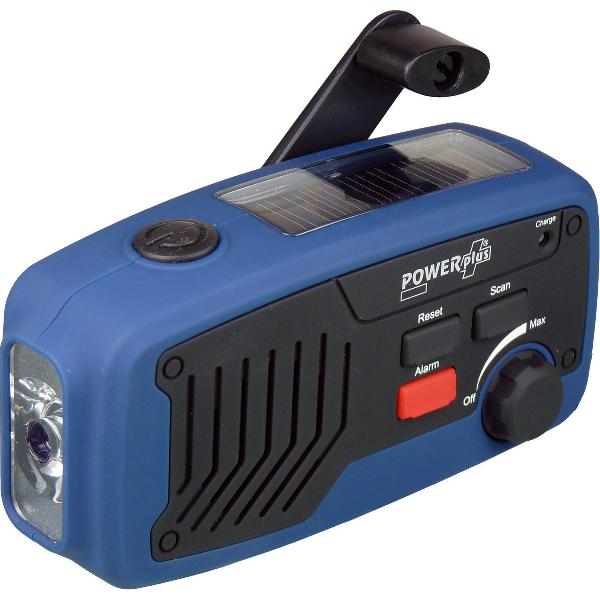 POWERplus Panther Dynamo / Solar / USB Oplaadbare FM Scan Radio - LED zaklamp en noodlader