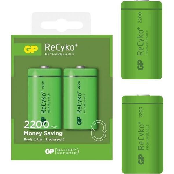 4 Stuks (2 Blisters a 2st) - GP 1.2V C/HR14 2200mah NiMh 2200 Series oplaadbare batterij