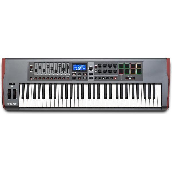 Novation Impulse 61 61toetsen USB Zwart MIDI toetsenbord