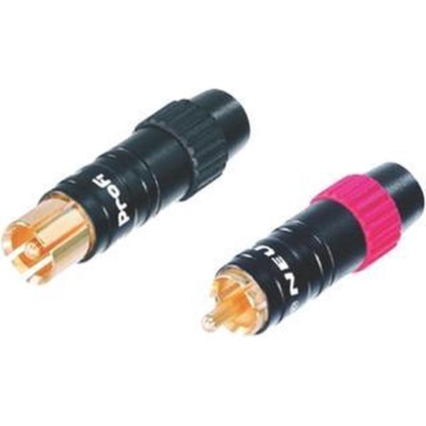 Connector RCA Male Metal Black