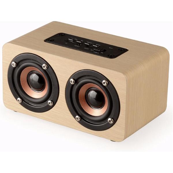 10W Mini Bluetooth v4-luidspreker 3D MP3 FM-radio Aux TF - Lichtbruin