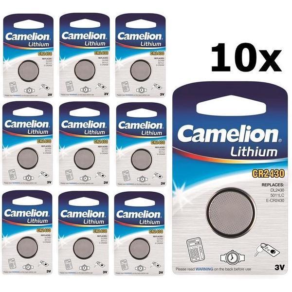 10 Stuks Camelion CR2430 3v lithium knoopcelbatterij