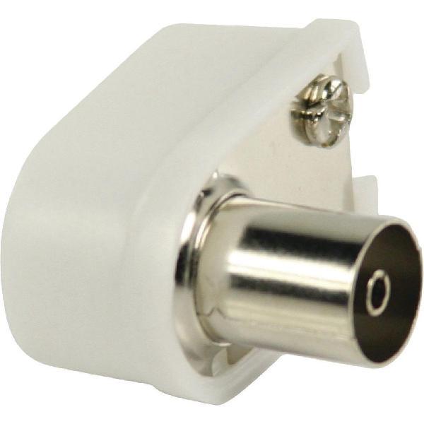 Coaxconnector Female PVC Wit