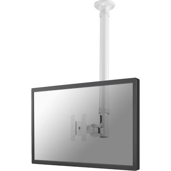 NewStar FPMA-C100WHITE 1x Monitor ceiling mount 25,4 cm (10) - 76,2 cm (30) Height-adjustable, Tiltable, Swivelling, Swivelling