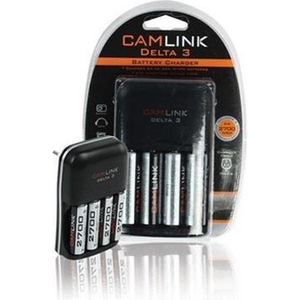 Camlink Batterijlader - plus 4 2700 mAh Batterijen
