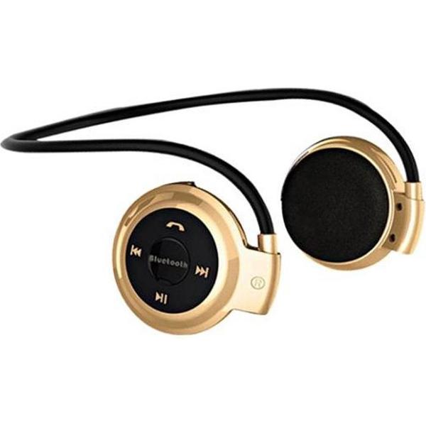 Draadloze Sport Koptelefoon - Bluetooth Koptelefoon - Goud