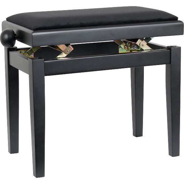 Innox PB 40BK-M pianobank mat zwart, zwarte stof