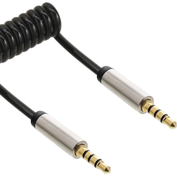 InLine Premium 3,5mm Jack 4-polig audio spiraalkabel - 3 meter