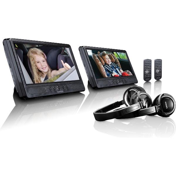 Lenco DVP-1045 - Portable DVD-speler met USB, SD, AV - 10 inch - Zwart
