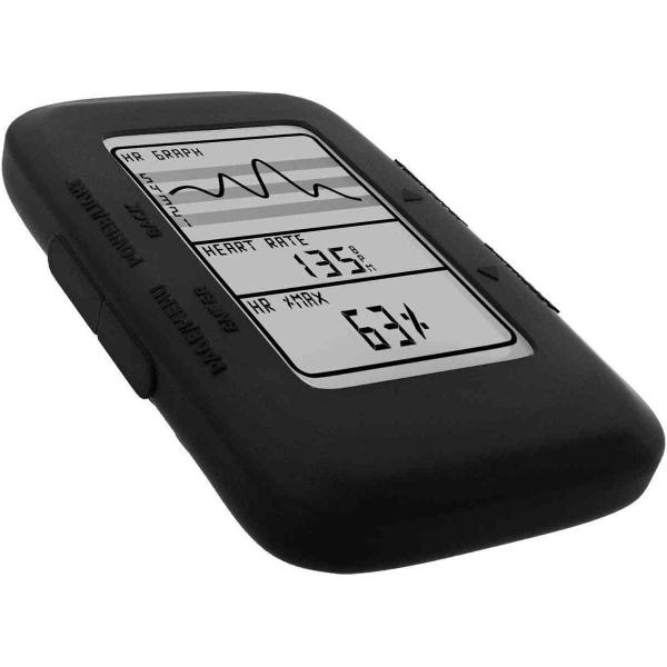 Tuff-Luv Silicone Gel bescherm hoes voor Garmin Edge 500 / 200 en screen protector- Zwart