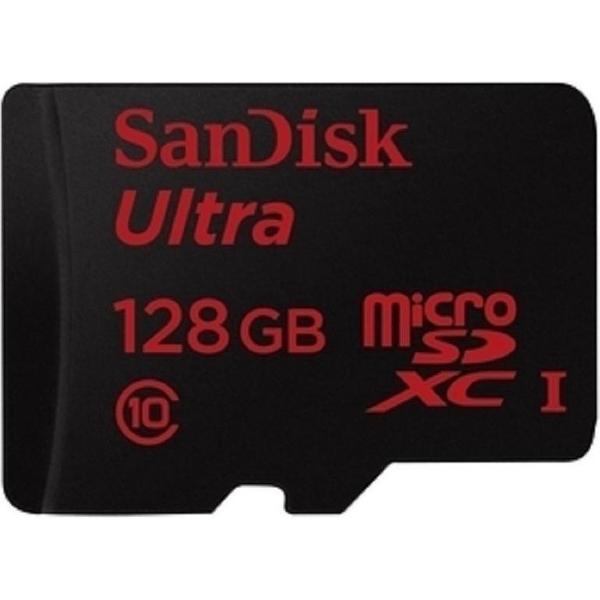 Sandisk Ultra Micro SD kaart 128GB met adapter
