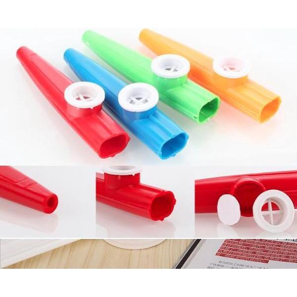 Kazoo - Set van 4 Stuks - Diverse Kleuren - Kunststof Kazoos - Kazoe Fluit - Muziekinstrument
