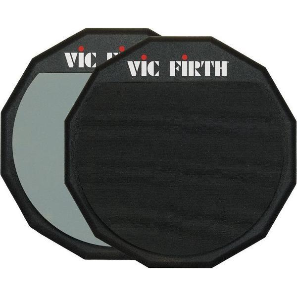 Vic Firth PAD12D - Practice pad 12, Double sided soft/hard