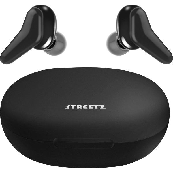 STREETZ TWS-113 Draadloze in-ear oordopjes - Met oplaadcase - Zwart
