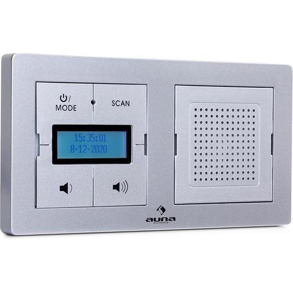 auna DigiPlug UP inbouwradio - DAB+/FM tuner - Bluetooth - LC-display - Verticale en horizontale montage mogelijk- afstandsbediening