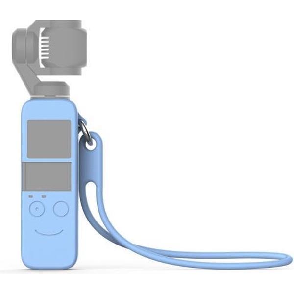 Body siliconen beschermhoes met 19 cm siliconen polsband voor DJI OSMO Pocket (hemelsblauw)