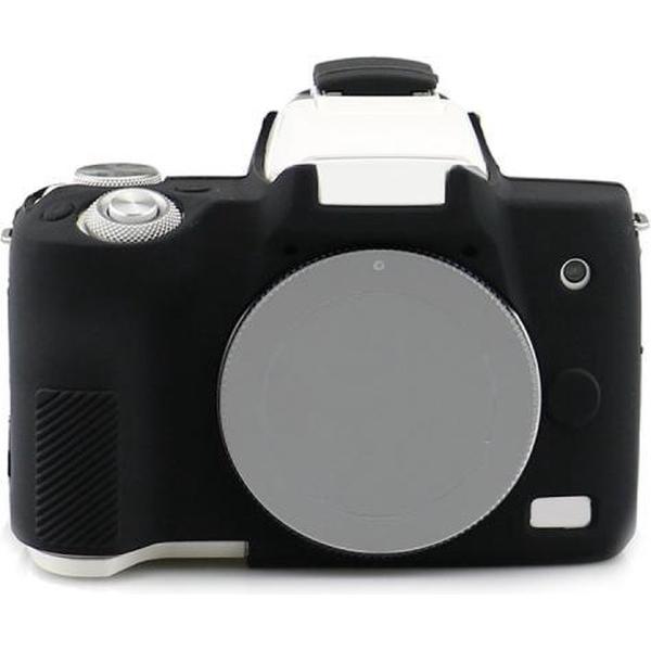 Richwell Silicone Armor Skin Case Body Cover Protector voor Canon EOS M50 Body digitale camera (zwart)