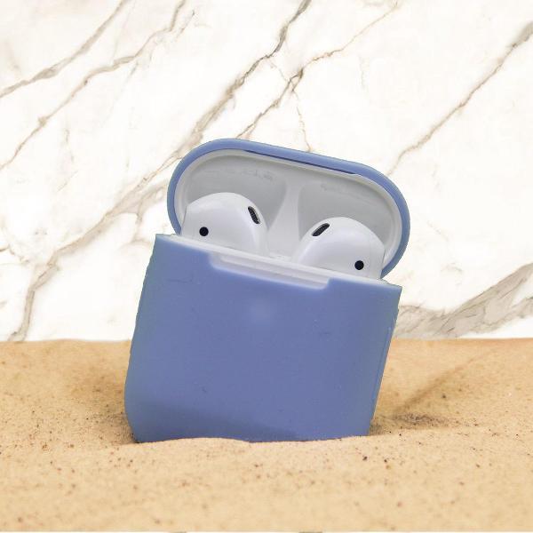 Blue Soft AirPods Case - AirPods Case - AirPods 1 en 2 - Blauw - Soft