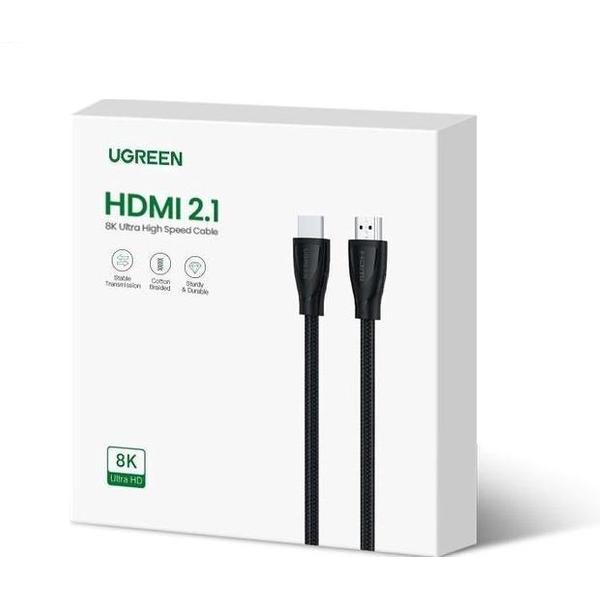 UGREEN - 8K HDMI Kabel 8K @ 60Hz / 4K @ 120Hz - 1.5m - HDMI 2.1 - Zwart