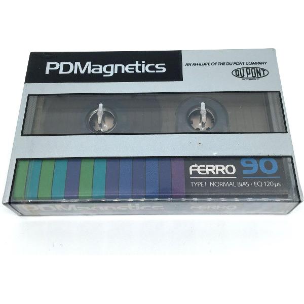 Audio Cassettebandje PDM Magnetics Ferro C-90 Type I / jaar 1983 / Uiterst geschikt voor alle opnamedoeleinden / Sealed Blanco Cassettebandje / Cassettedeck / Walkman / PDM cassettebandje.