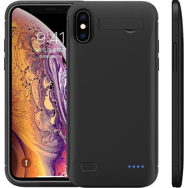 External Battery Case - Iphone X en Xs - Zwart - Hoesje - Powerbank - Oplader - Mah - 1000