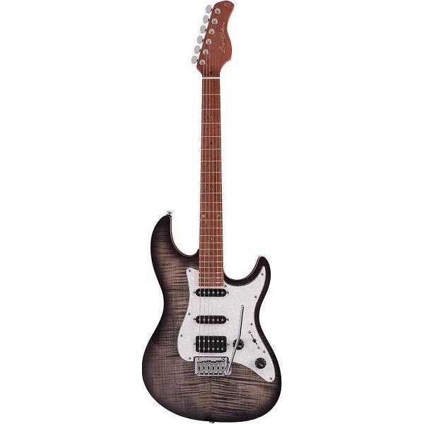 Elektrische gitaar Sire Guitars S7/TBK Maple Top Transparant Zwart