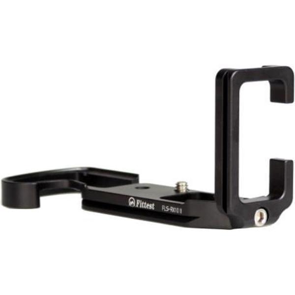 FITTEST FLS-RX10 II Vertical Shoot Quick Release L Plate Bracket Base Holder voor Sony RX10M2 (zwart)