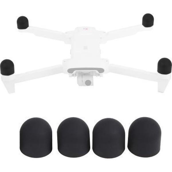 Sunnylife XMI13 Motorbeschermingshoes Siliconen hoes Motor Stofdicht Anti-drop Cover voor Xiaomi FIMI X8 SE Drone (zwart)