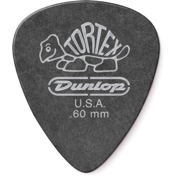 Dunlop Pitch Black Standard Pick 0.60 mm 6-pack plectrum
