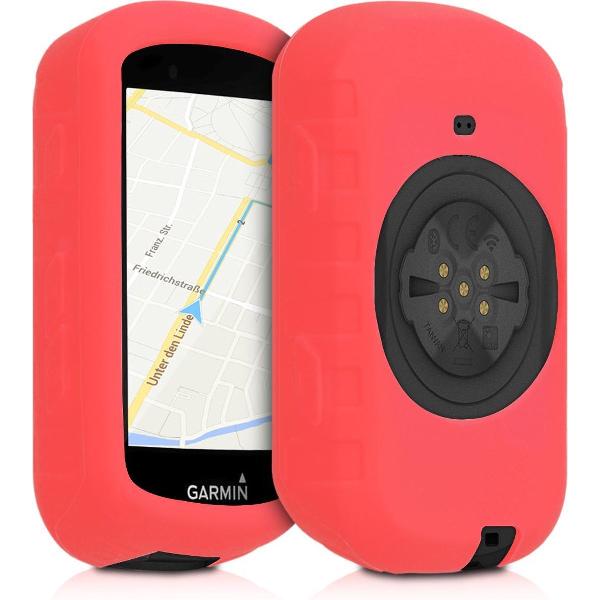 kwmobile hoes voor Garmin Edge 530 - Siliconen beschermhoes voor fietsnavigatie - rood