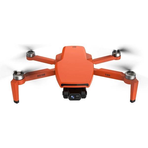 Trendtrading Turbine Ultra Max drone - 75 minuten vliegtijd - Drone met 4K Full HD Dual Camera - 50x Zoom - 5G Wifi - Foto - Video - Quadcopter - Oranje