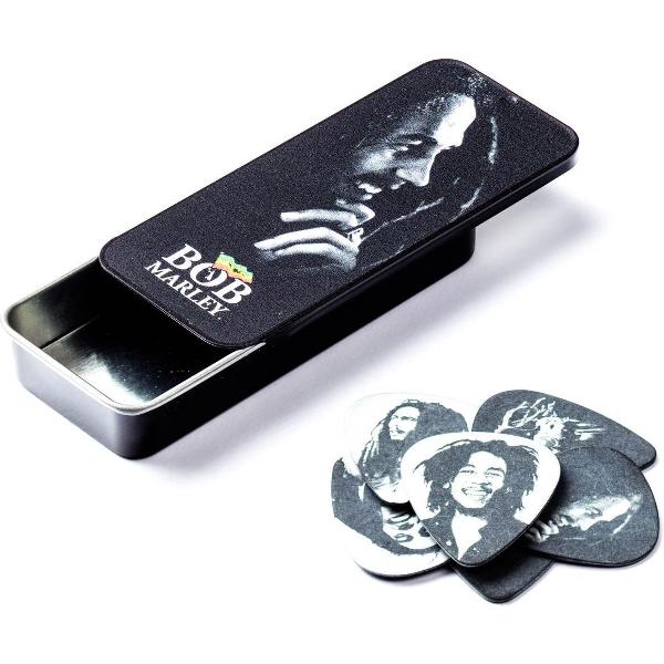 Dunlop Bob Marley Silver Portrait opbergblikje met plectrums