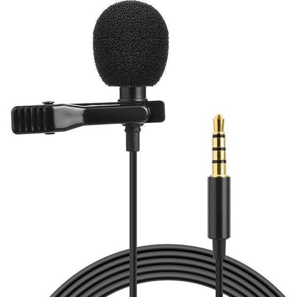 DrPhone - PX1® 3.5mm AUX Jack Lavalier High End Microfoon met Clip voor Smartphone en Laptop / IOS / Android / Windows