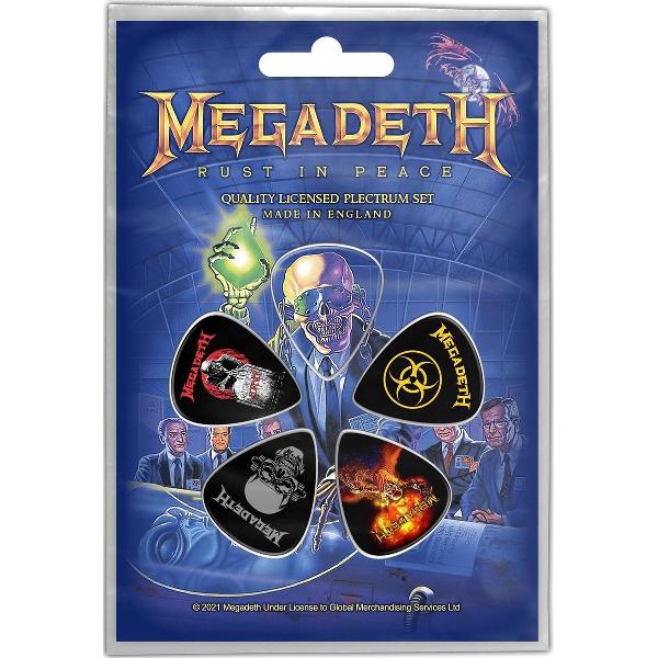 Megadeth plectrum Rust in Peace Set van 5-pack 1.00 mm