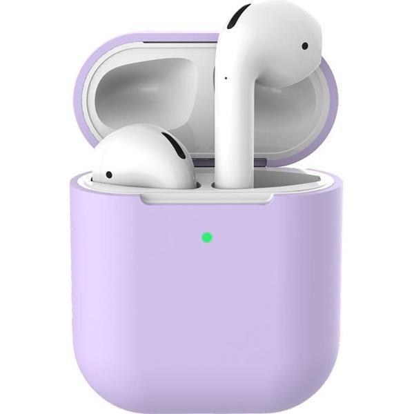 Beschermhoes voor Apple Airpods - Lila - Siliconen case geschikt voor Apple Airpods 1 & 2