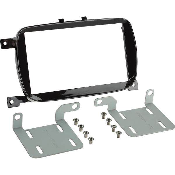 2-DIN Paneel Fiat 500 2016> Kleur: Piano Zwart