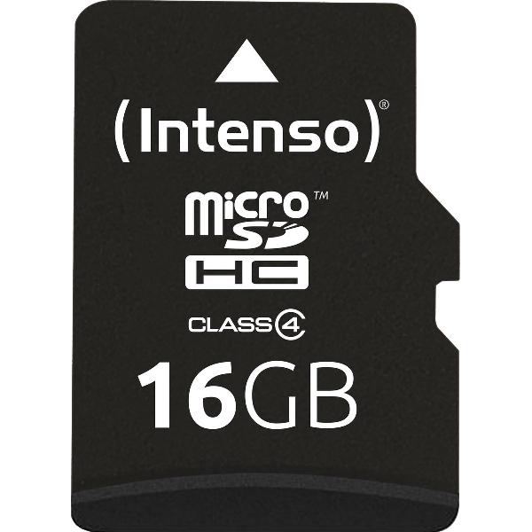 Intenso 3403470 flashgeheugen 16 GB MicroSDHC Klasse 4