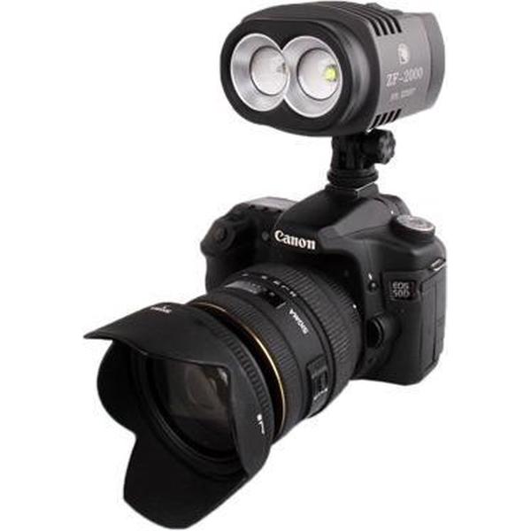 ZF-2000 2 LED-videolamp voor camera / videocamera