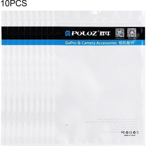 10 PCS PULUZ 25.8 x 18 cm hangen gat duidelijk Front (wit) Pearl Jewelry Zip-Lock verpakking zak (Afmeting: L)