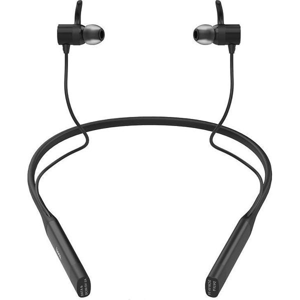 Hoco S18 - 2 in 1 Sport Zwart - Draadloze Bluetooth in-ear oortjes met nekband - Magnetisch - IPX5 - Hi-Res