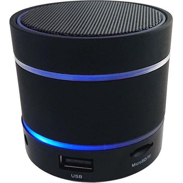 TQ4U BOOMBOX bluetooth speaker met lichteffecten en veel aansluitingen | oplaadbaar| ZWART