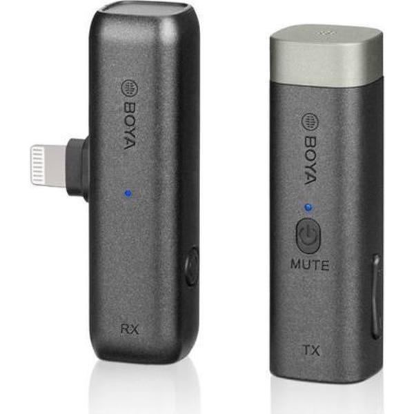Boya BY-WM3D wireless microphone with Lightning +3.5mm TRS & TRRS