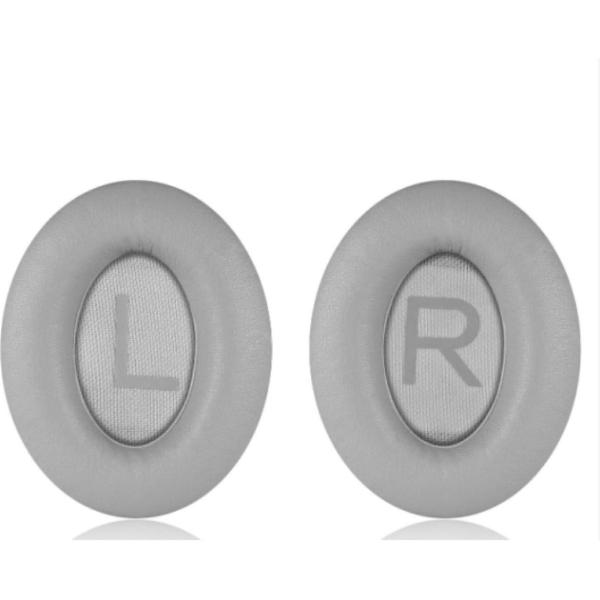 Lederen Set Oorkussens Voor Bose Koptelefoon Noise Cancelling 700 Grijs, Zilver, Headphones NC700, Vervangende Kussens Voor Hoofdtelefoon - 1 Paar